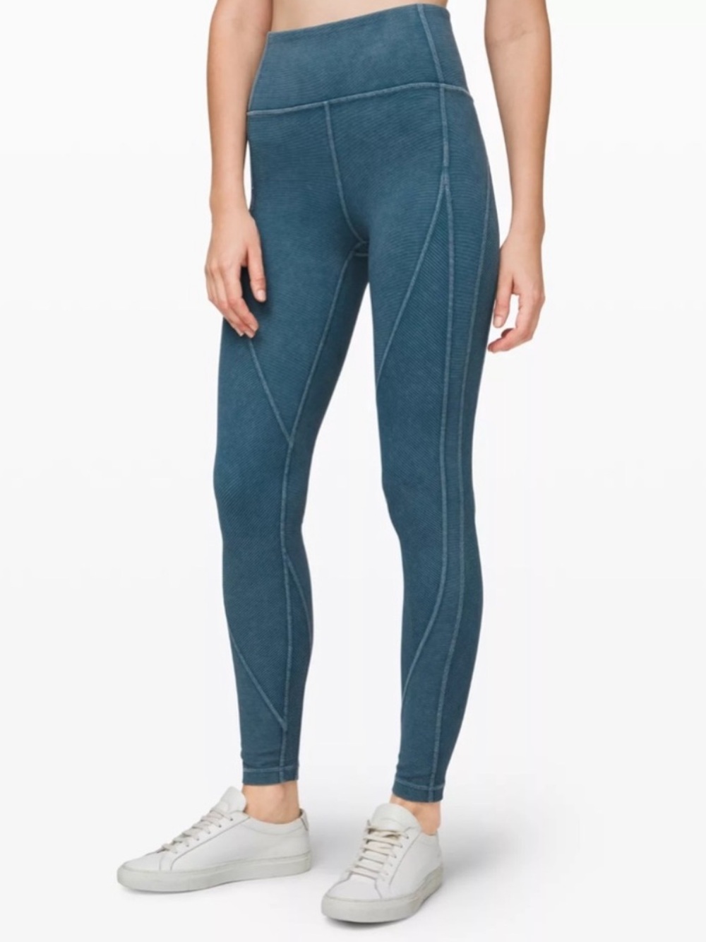 Lululemon wunder under High-Rise leggings in acid wash worn once.